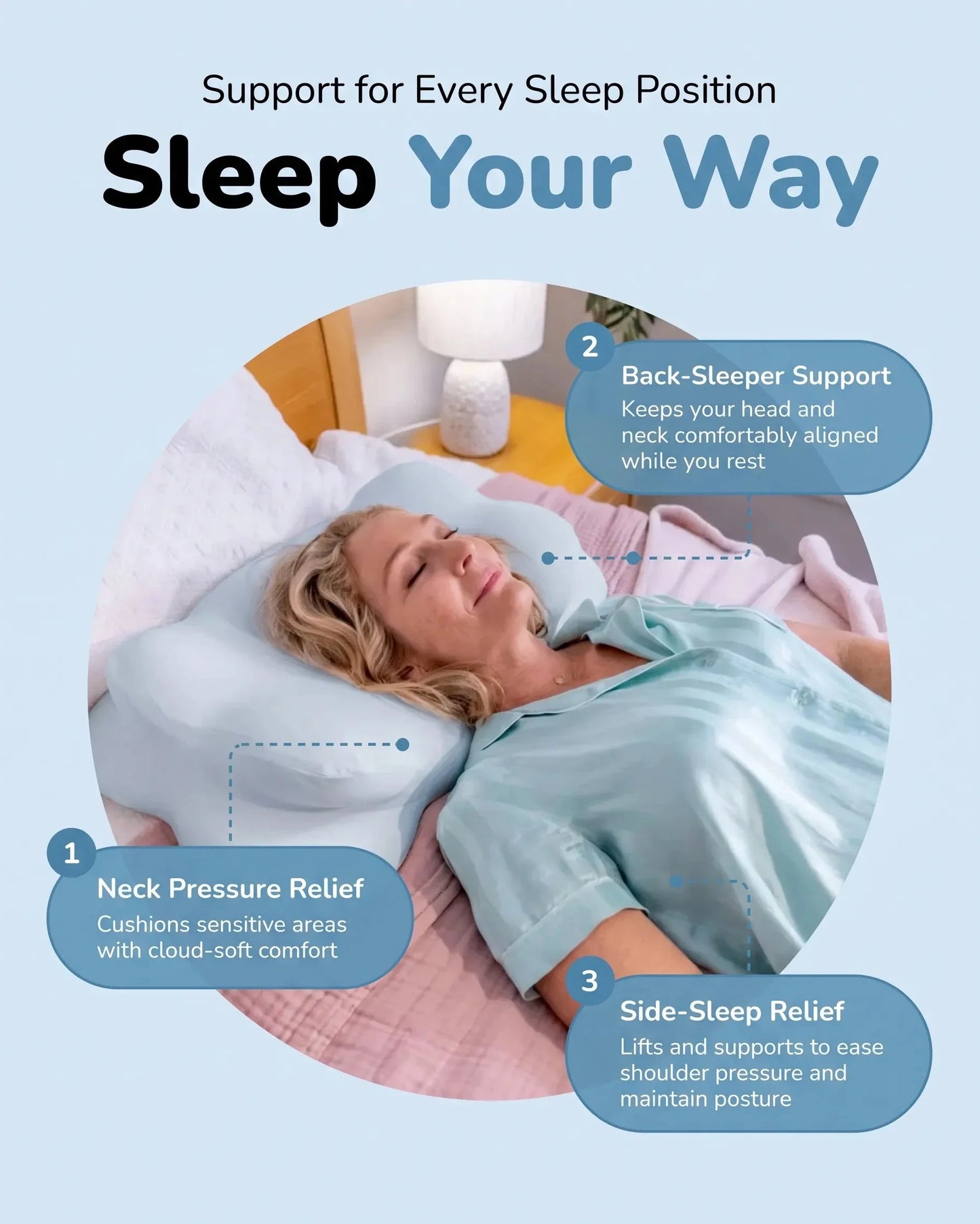 Cloudii Comfort Align Pillow