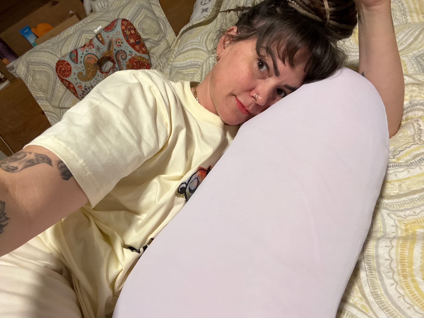Customer photo review of Snuggi Body Align Pillow